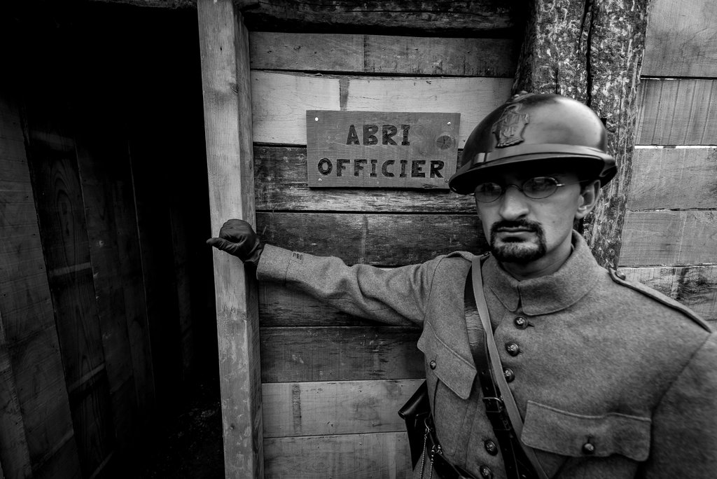 Abri de l'officier dans une tranchée - musée de Chattancourt 1914-1918