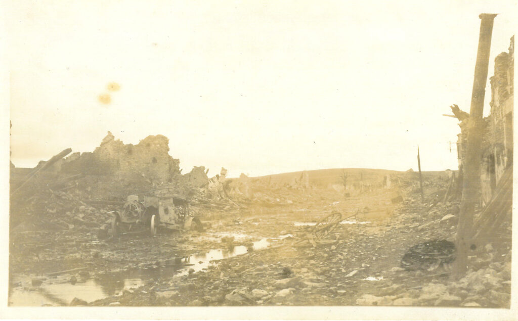 La village de Chattancourt est constamment bombardé dès le début de la bataille de Verdun
